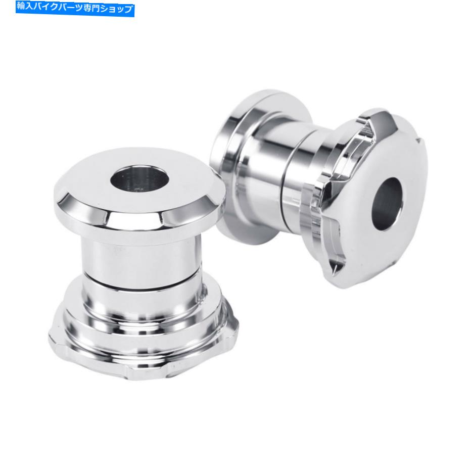 クロームパーツ Harley FXST FLST Dyna Heritage Softail 84-16のためのChromeハンドルバーライザーブ..