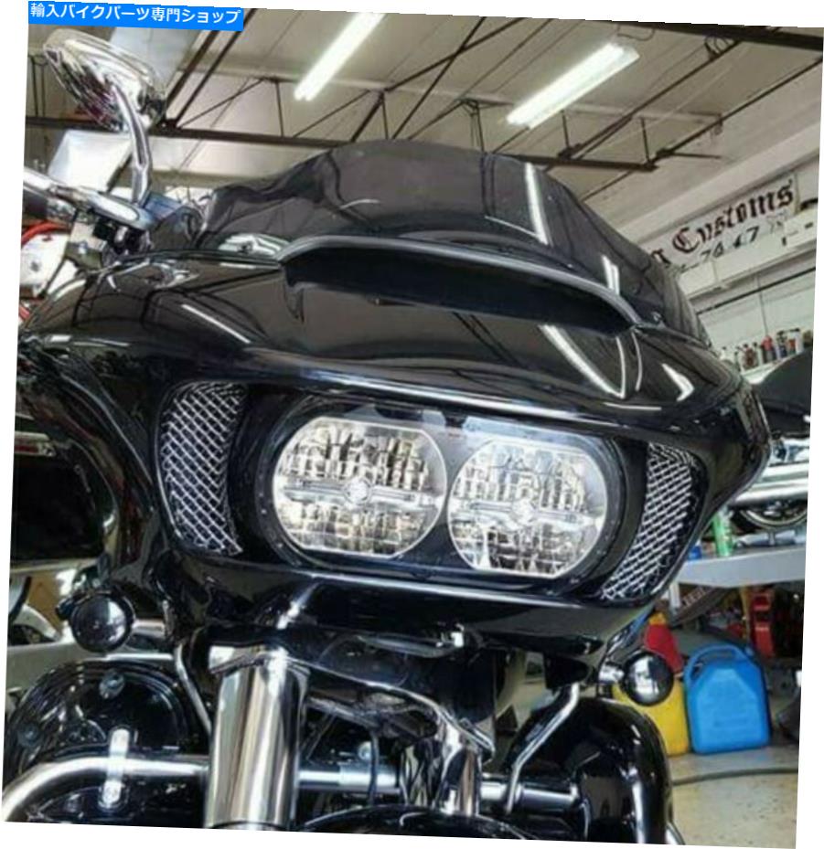 クロームパーツ ハーレーダビッドソンクロームメッシュフェアリングベントスクリーン。アメリカ製。 304ステンレス Harley Davidson Chrome mesh fairing vent screen. Made In the USA. 304 Stainless