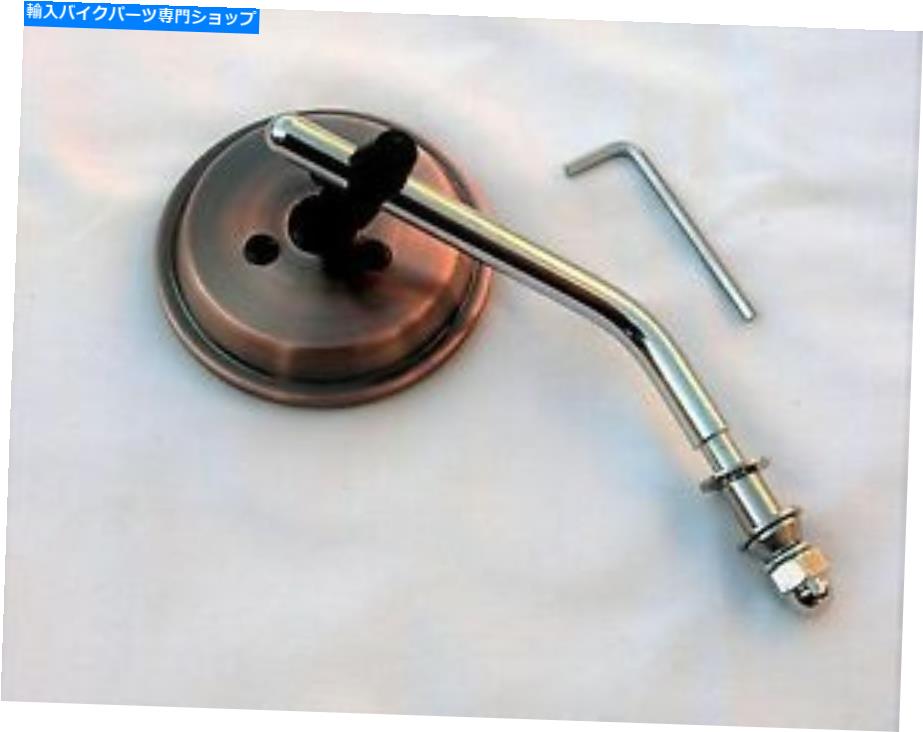 ѡ ƥƼϥॹƥϡɥ3ߥ˥ߥ顼ޤ Antique Copper finished 3 Inch Mini Mirror with Chrome Stem &Hardware HD,Custom