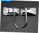 クロームパーツ ホンダマグナ250 VF 750C 500C 1000C用クロームオートバイの長方形サイドミラー Chrome Motorcycle Rectangle Side Mirrors For Honda Magna 250 VF 750C 500C 1000C