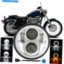 クロームパーツ 5.75鈴木侵入者ヴォルジアVS VL 700 800 1500 Boulevard 5.75 LED Headlight For Suzuki...