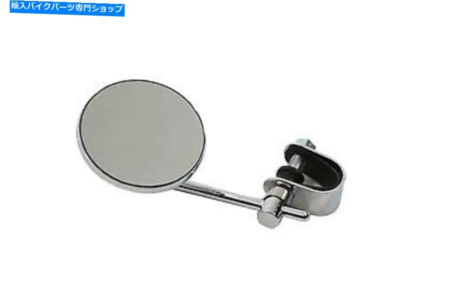 ѡ Stem Fits Harley-DavidsonΥդ3饦ɥߥ˥ߥ顼 Chrome 3 Round Mini Mirror with Clamp On Stem fits Harley-Davidson