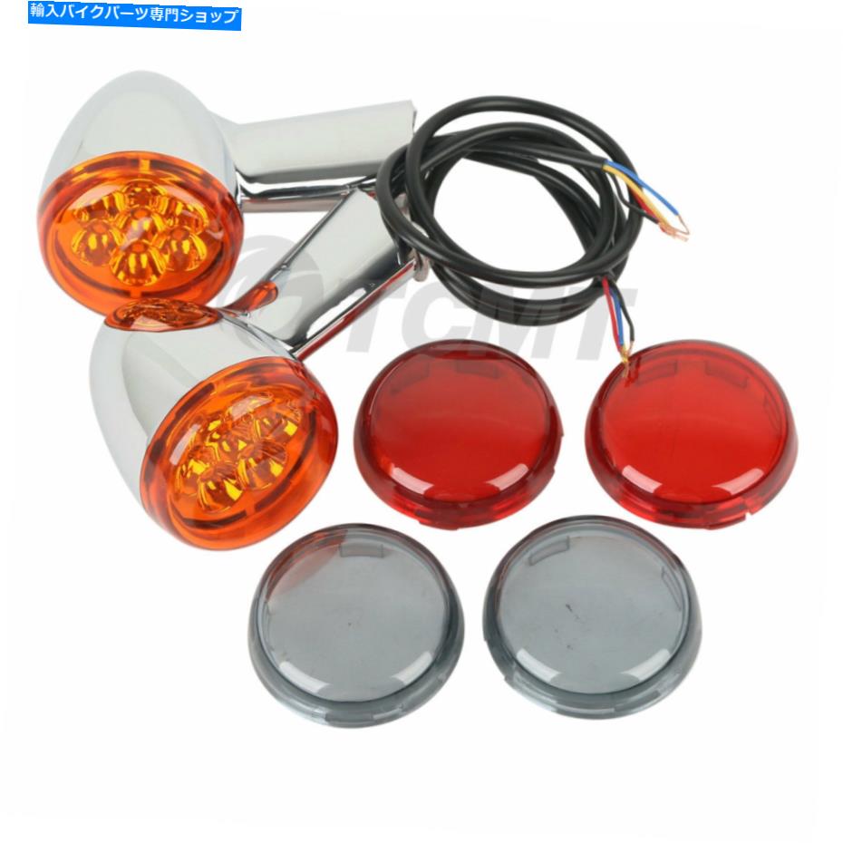 クロームパーツ 後部ターン信号ライトインジケータスポーツスターXL 883 1200 92アップ Rear Turn Signals Lights Indicator Fit For Harley Sportster XL 883 1200 92-up