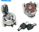 クロームパーツ DSラウンドキー内部接点イグニッションスイッチクロム#142179 DS Round Key Internal Contact Ignition Switch Chrome #142179