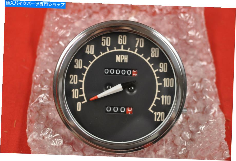 ѡ New 1968-79ϡ졼ե󥷥٥إåɥॹԡɥ᡼եԡ NEW 1968-79 Harley FLH Shovelhead Chrome Speedometer Gauge, FL Speedo