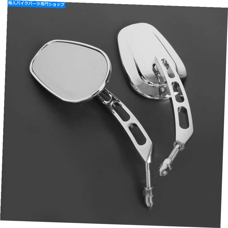 クロームパーツ Harley Davidson Heritage Softail ClassicのためのCNCクロームオートバイサイドミラー CNC Chrome Motorcycle Side Mirrors For Harley Davidson Heritage Softail Classic