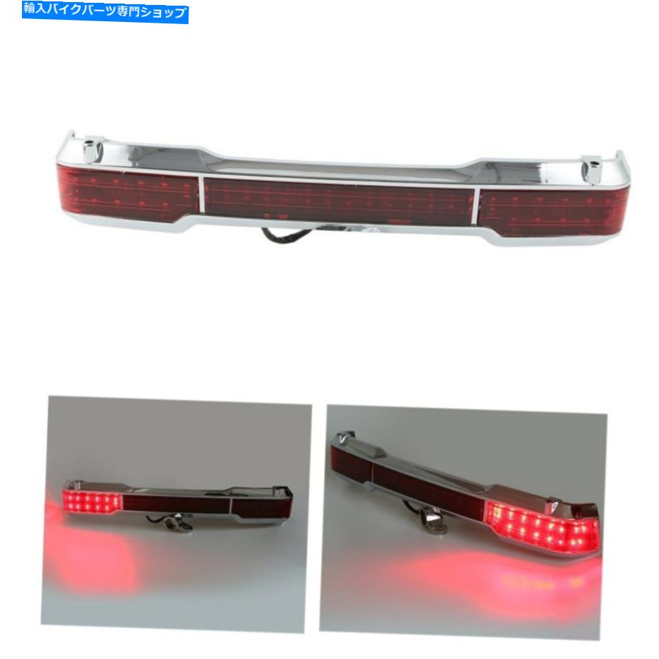 クロームパーツ パースアーカッコメイローズライブラルライトプライズドリウェーライトライトライトエンボントランククラップアラフィンション97-08-オリジナルのタイトルを表示 ハーレーツアーパックロードグライド用LEDテールライトキングトランクラップアラウンド 97-08-