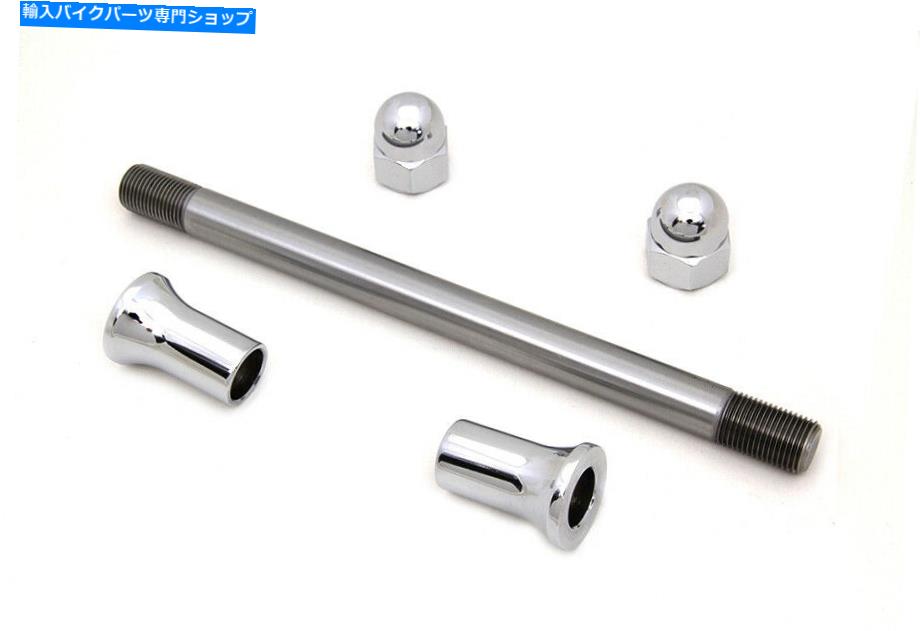 クロームパーツ アノールスタイルのクロムフロントアクスルキット Acorn style Chrome Front Axle Kit