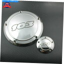 クロームパーツ DYNA 99-17ソフトツーリングのためのChrome 103 Derbyカバータイマーカバーフィット Chrome 103 Derby Cover Timing Timer Cover Fit For Dyna 99-17 Softail Touring