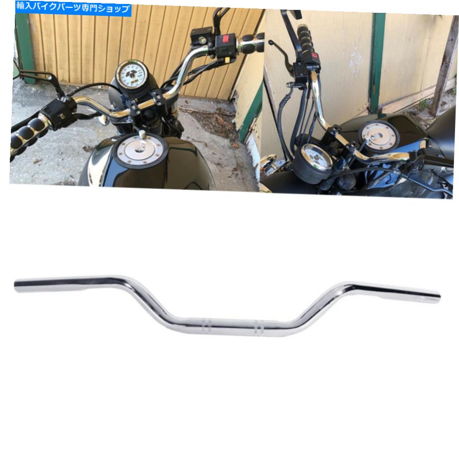 クロームパーツ 1 ''クロムオートバイハンドルバーズZバードラッグバーのハーレーホンダヤマハ鈴木 1'' Chrome Motorcycle Handlebars Z Bar Drag Bars For Harley Honda Yamaha Suzuki