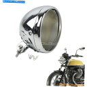 クロームパーツ 7 ハーレーソフト用のクロムオートバイヘッドライトカバーハウジングホルダーバケツ 7 Chrome Motorcycle Headlight Cover Housing Holder Bucket For Harley Softail