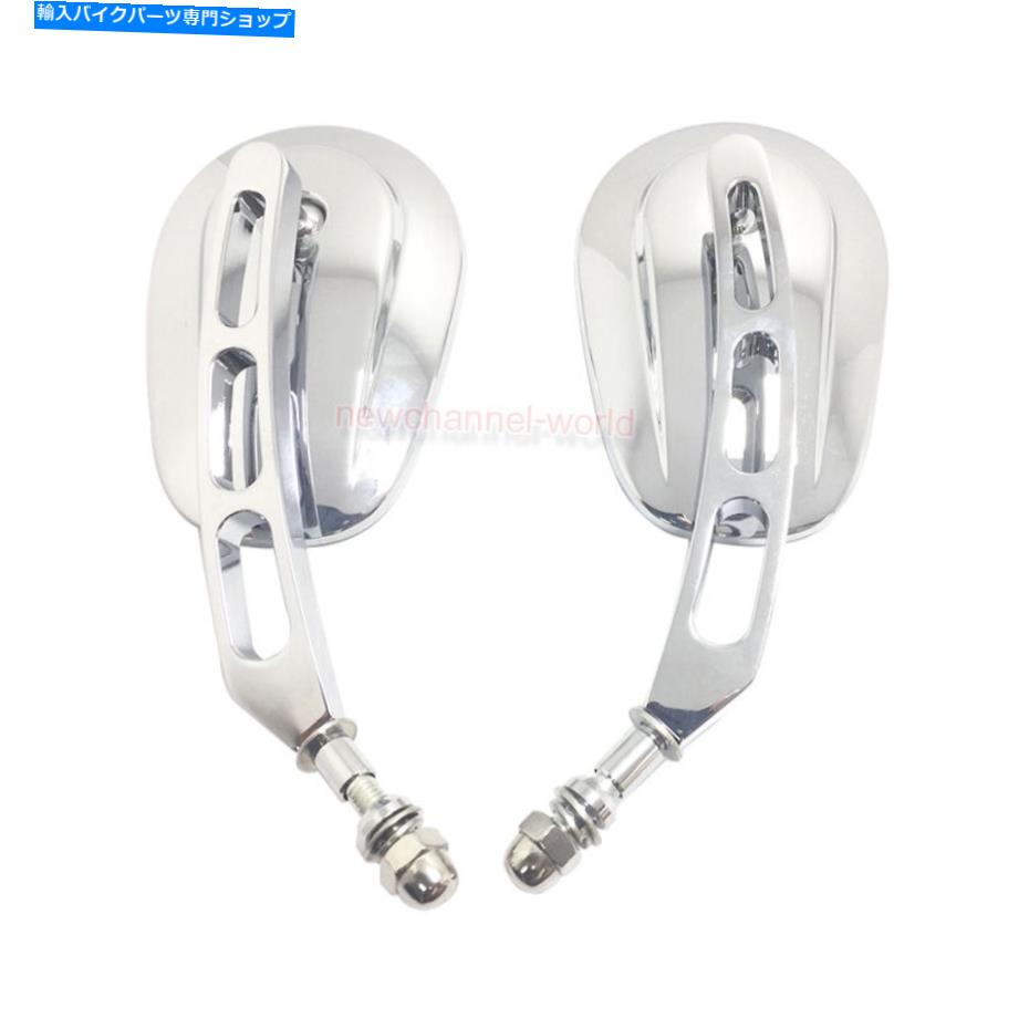 クロームパーツ ハーレーダビッドソンダイナソフトCVO Electra Road Glideのための後部視野鏡クロム Re..