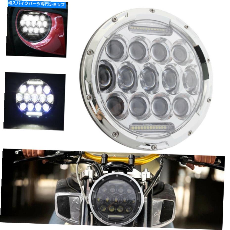 ѡ Harley Honda 300WΤChrome 7 ''ȥХΥإåɥץ饦LEDΥإåɥ饤 Chrome 7'' Motorcycle Headlamp Round LED Headlight For Harley Honda 300W Custom