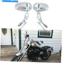 クロームパーツ Harley Davidson Sportster 883 1200のためのChromeオートバイリアビューサイドミラー Chrome Motorcycle Rear View Side Mirrors For Harley Davidson Sportster 883 1200