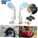 クロームパーツ モーターサイクルレースバックサイドミラークロムホンダヤマハ川崎鈴木 Motorcycle Racing Rearview Side Mirrors Chrome For Honda Yamaha Kawasaki Suzuki