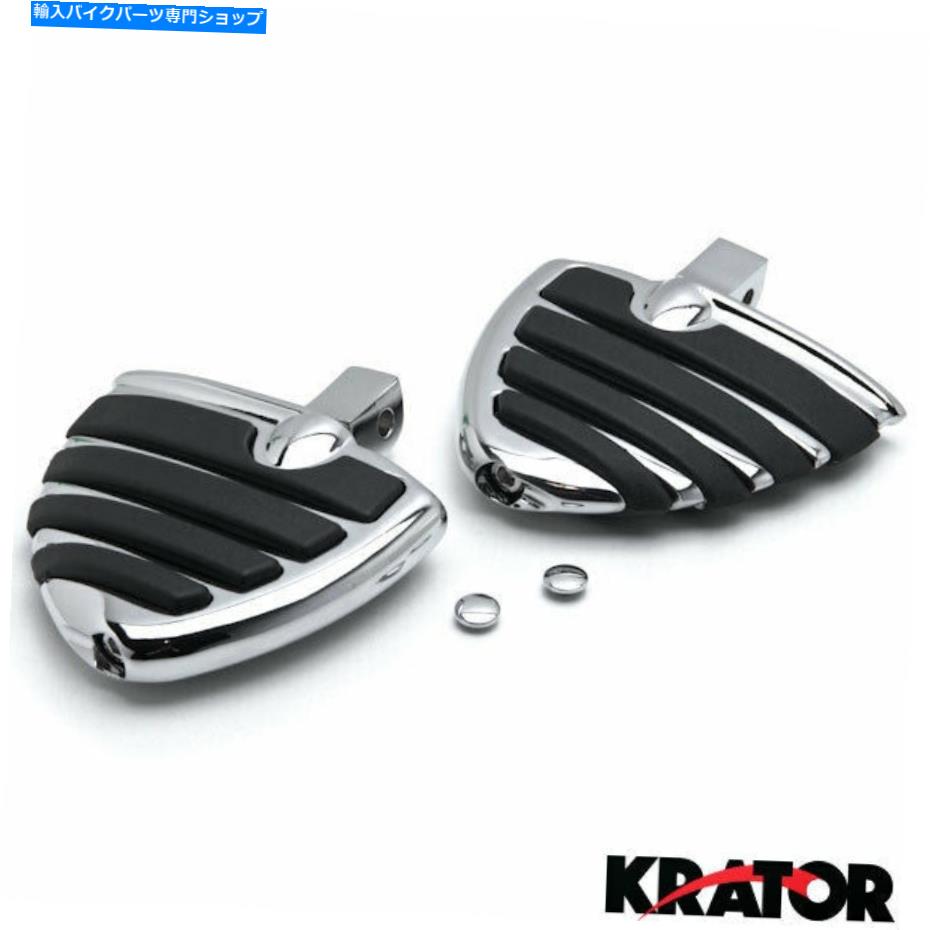 クロームパーツ Touring Highwayウィングスタイルの快適なフットリスターホンダTruimph Suzuki Yamaha Touring Highway Wing Style Comfort Foot Rests For Honda Truimph Suzuki Yamaha