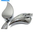 クロームパーツ ハーレーダビッドソンヘリテージソフトクラシック/ロードキング用クロムオートバイミラー Chrome Motorcycle Mirrors For Harley Davidson Heritage Softail Classic/Road King