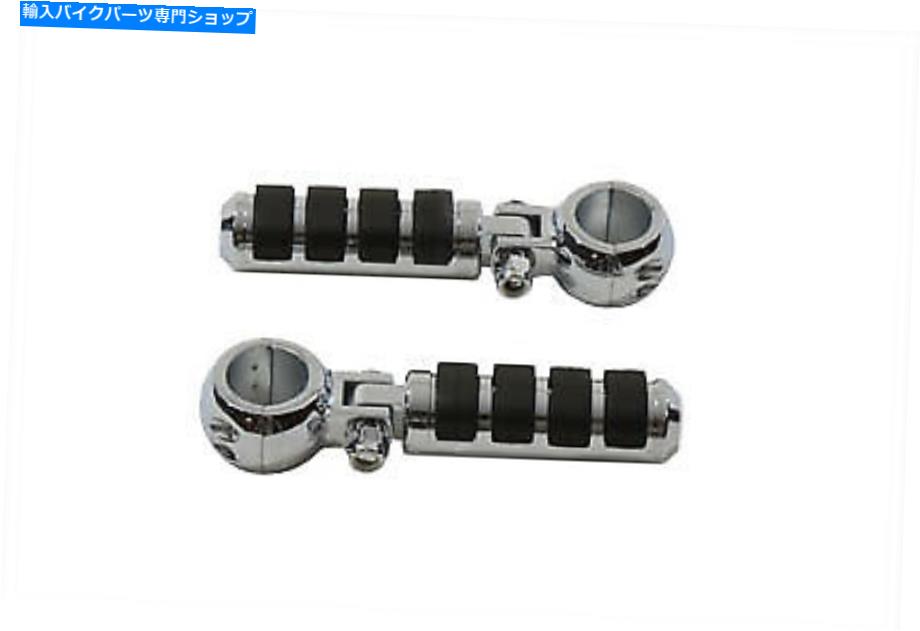 クロームパーツ Chrome Cats Pawスタイルのフットペッグセットフィットハーレー - デビッドソン Chrome Cats Paw Style Footpeg Set fits Harley-Davidson