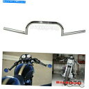 クロームパーツ Chrome 7/8 インチエーススタイルバークラブマンハンドルバーブラックカフェレーサーカスタム Chrome 7/8 Inch Ace Style Bars Clubman Handle Bars Black For Cafe Racer Custom