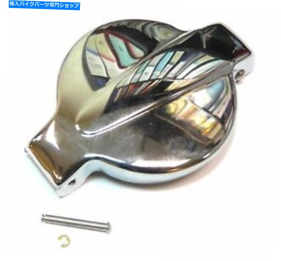 クロームパーツ 2Fastmotoの再生ホンダガス燃料タンクフィラーキャップ蓋17510-323-310＆ラッチ 2FastMoto Reproduction Honda Gas Fuel Tank Filler Cap Lid 17510-323-310 & Latch