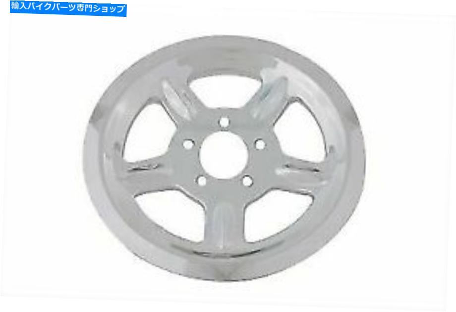 クロームパーツ Harley Davidsonによるクロームリアプーリーカバー68歯 Chrome Rear Pulley Cover 68 Tooth for Harley Davidson by V-Twin