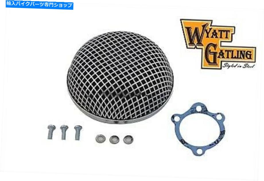 クロームパーツ Wyatt Gatling Chrome Chrome Round Meshエアクリーナー、フィットハーレーダビッドソンオートバイM ... Wyatt Gatling Chrome Round Mesh Air Cleaner,fits Harley Davidson motorcycle m...