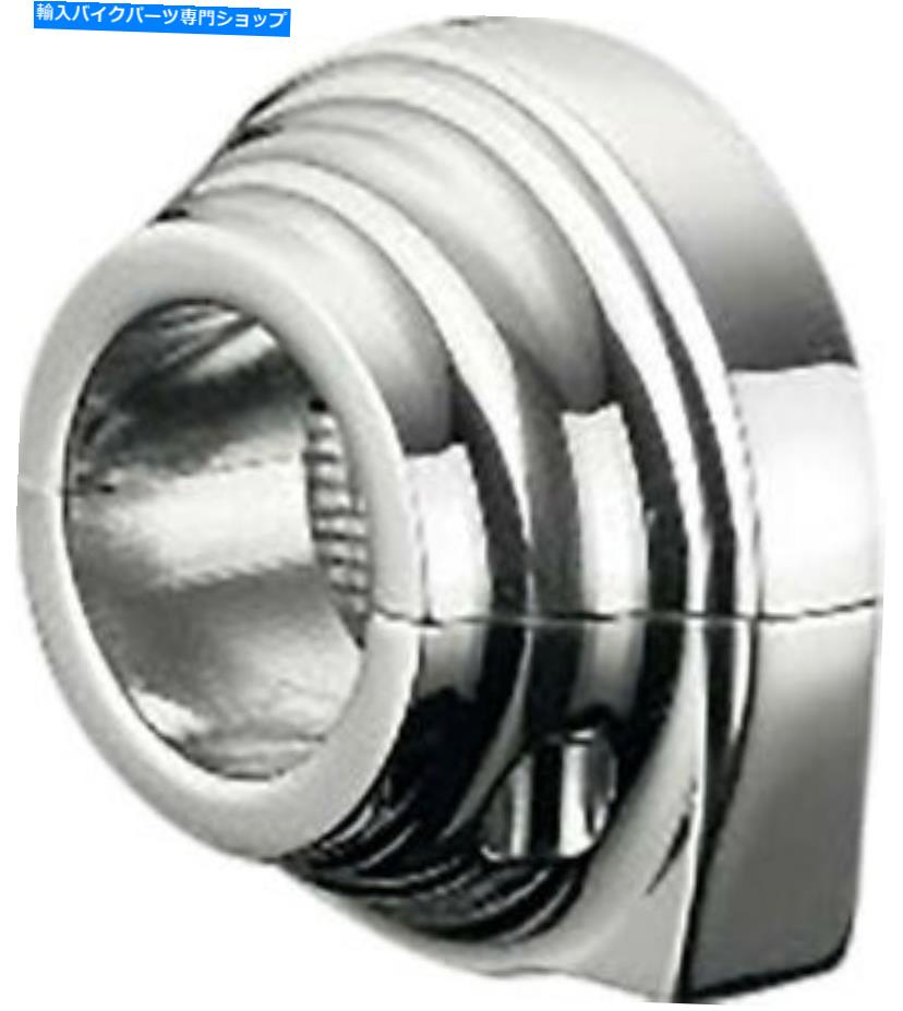 クロームパーツ ハードドライブ53385ビレットスロットルクランプクロームダブルケーブルネジ HARDDRIVE 53385 Billet Throttle Clamp Chrome Double Cable Screw In Style
