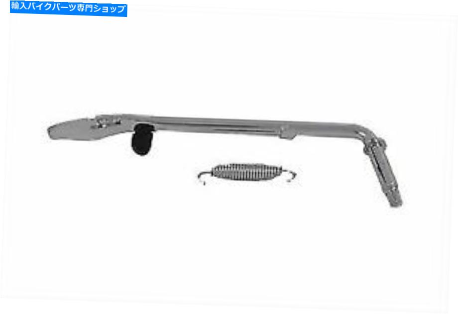 クロームパーツ Harley Davidsonのv-twinによる春とクロームキックスタンド Chrome Kickstand with Spring for Harley Davidson by V-Twin