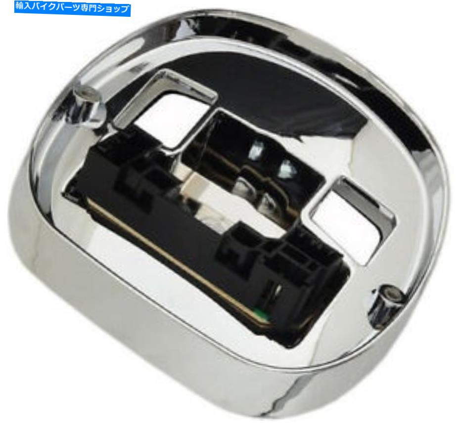 クロームパーツ ハードドライブガイドバックテールライトベースW /ボードクロームハーレースタイル820-52409 HardDrive Squareback Tail Light Base w/Board Chrome Harley Style 820-52409