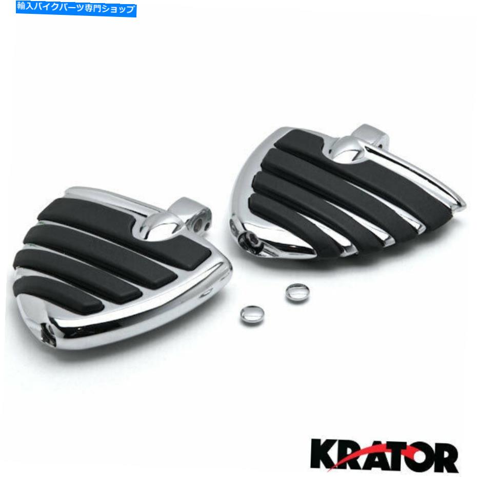 クロームパーツ Suzuki Marauder 800 1997-2004リアのためのクロムオートバイの翼の足のペグが休む Chrome Motorcycle Wing Foot Pegs Rests For Suzuki Marauder 800 1997-2004 Rear