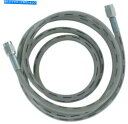クロームパーツ Goodridge Universal Brake Line 64 "クリアコートw / Chrome端80364 Goodridge Universal Brake Line 64" Clear Coat w/ Chrome Ends 80364