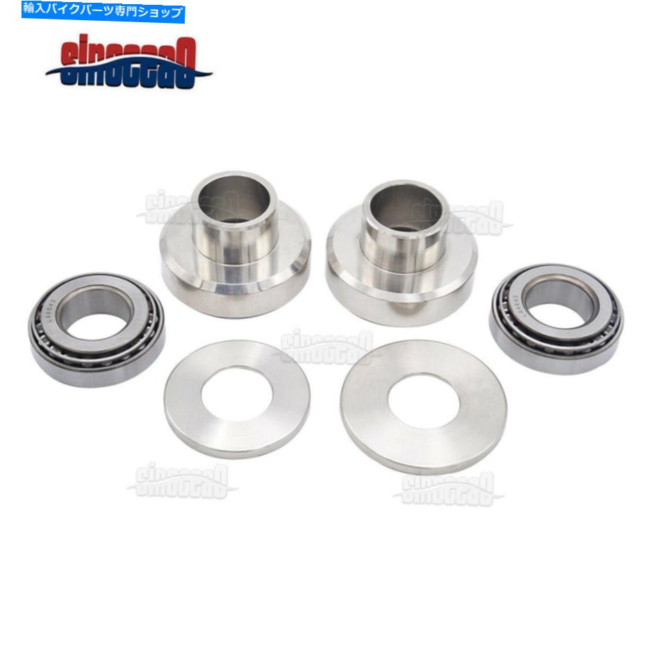 クロームパーツ Harley Chotper BobberカスタムのためのChromeフォークネックカップカップセットベアリングキット Chrome Fork Neck Cups Cup Set Bearings Kit For Harley Chopper Bobber Custom