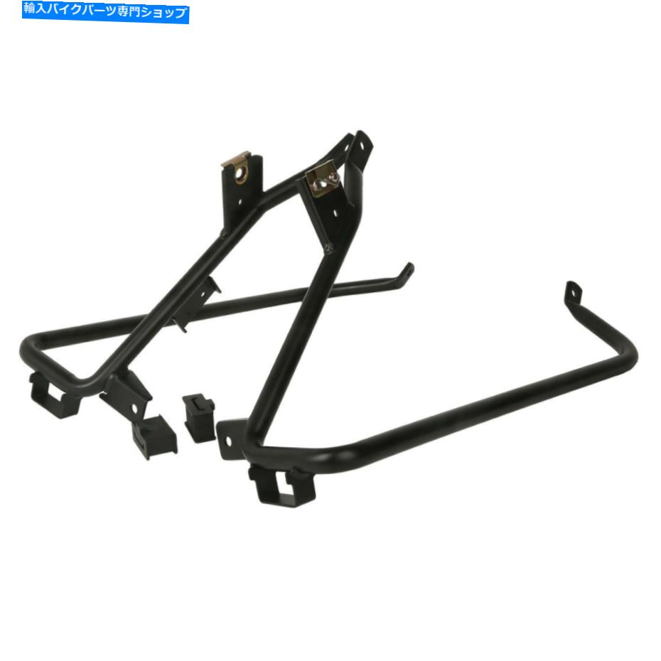 クロームパーツ クロム/ブラックサドルバッグサポートブラケットフィットハーレーロードストリートグライド09-13 Chrome/Black Saddlebag Support Brackets Fit For Harley Road Street Glide 09-13