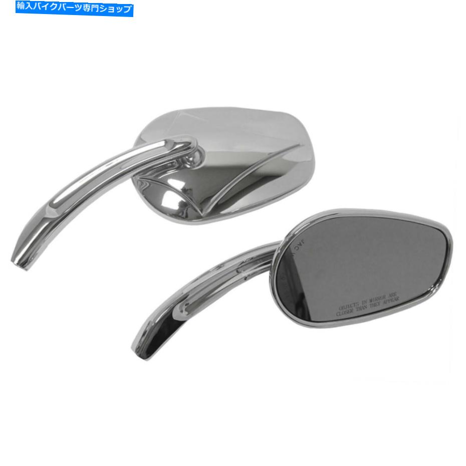 クロームパーツ HardDrive Mirrors Arrowhead Chrome HARDDRIVE MIRRORS ARROWHEAD CHROME