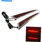 クロームパーツ クロームリアサドルバッグサイド赤いLEDテールライト勝利のクロスロード2010-2014 Chrome Rear Saddlebag Side Red LED Tail Light for Victory Cross Roads 2010-2014