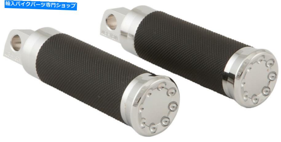 クロームパーツ ハードドライブスロットルフットペグ（クロム）0035-1142-CH HARDDRIVE THROTTLE FOOT PEGS (CHROME) 0035-1142-CH