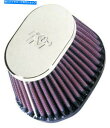 クロームパーツ K&NユニバーサルオーバルエアフィルタRC-0981クロームエンドキャップ K & N Universal Oval Air Filters R...