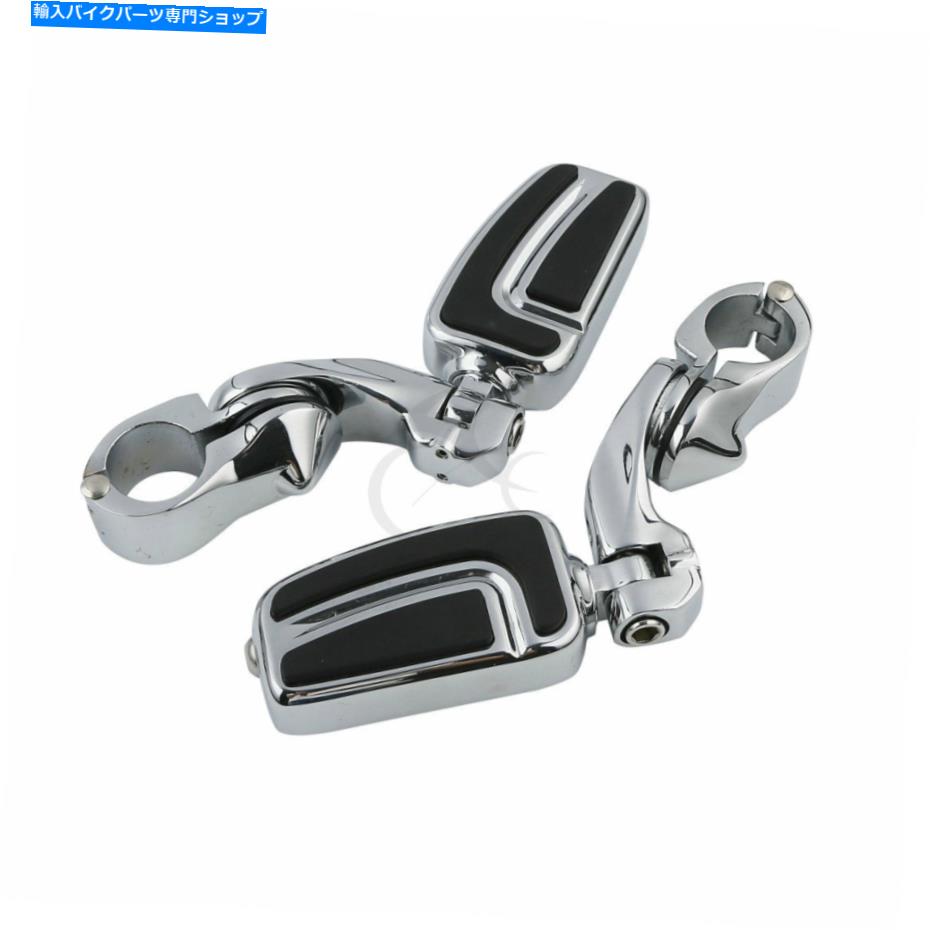 ѡ 32mm२եեåȥڥΥեåȥ쥹w /û٤Υޥȥեåȥϡ졼 32mm Chrome Airflow Foot Peg Footrest W/ Short Angled Mount Fit For Harley