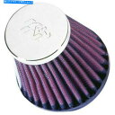 クロームパーツ K&NユニバーサルラウンドテーパーエアフィルターRC-2580クロームエンドキャップ K & N Universal Round Tapered...
