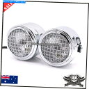クロームパーツ クロームグリルツインデュアルヘッドライトランプハーリーストリートファイターカフェレーサー裸バイク Chrome grill twin dual headlight lamp harley streetfighter cafe racer naked bike