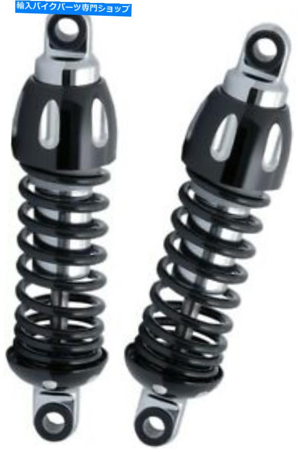 クロームパーツ エミゴカスタムショッククローム/ブラックアイローマウントw / oシュラウド＃17-05700 Emgo Custom Shorty Shocks Chrome/Black Eye Lower Mounting w/o Shroud #17-05700