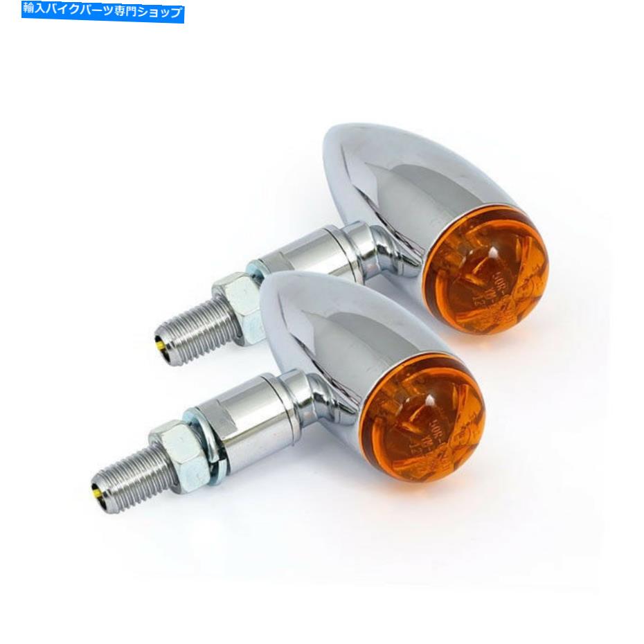 ѡ eǧΥϡ졼ӥåɥΤLED󥸥ޥƥ󥸥 Indicator Micro Bullet Orange Chrome, LED for Harley Davidson With E-Certified