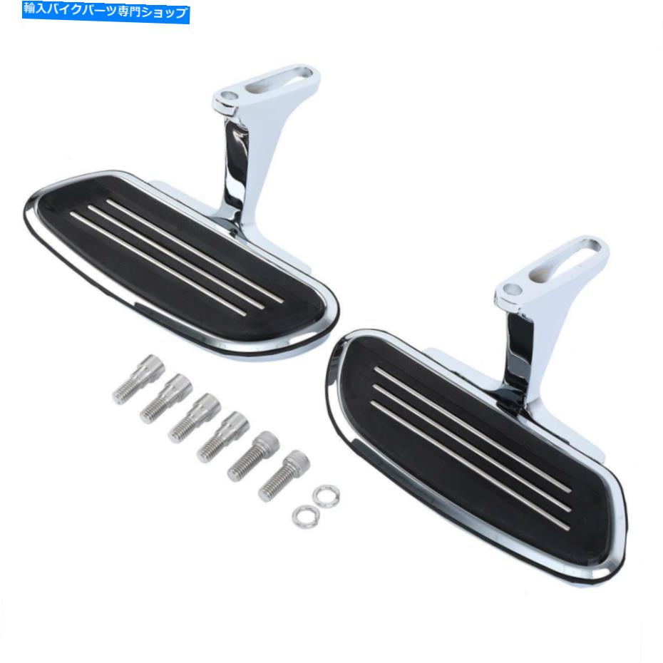 クロームパーツ Harley-Davidson 1993-Up用クローム合理店の充電客ボード Chrome Streamline Passenger Foot board FloorBoard For Harley-Davidson 1993-Up