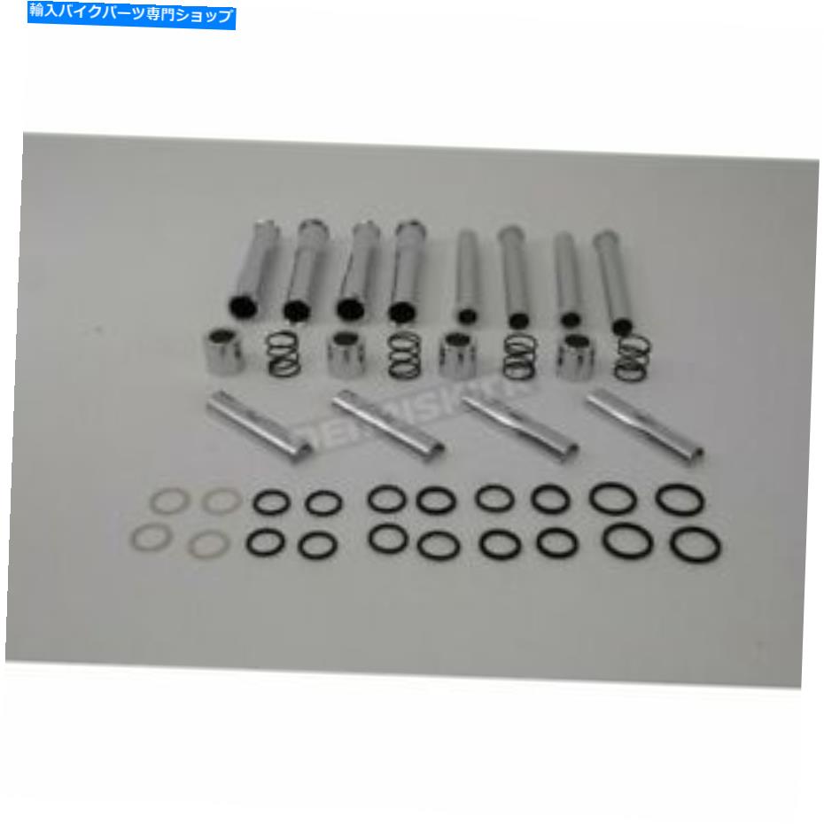 ѡ Vĥ¤ץååɥСå - 11-0901 V-Twin Manufacturing Chrome Pushrod Cover Kit - 11-0901