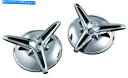 クロームパーツ クレアキンノックオフハーリートライク用Chrome Center Caps（1243） Kuryakyn Knock Off Chrome Center Caps for Harley Trikes (1243)