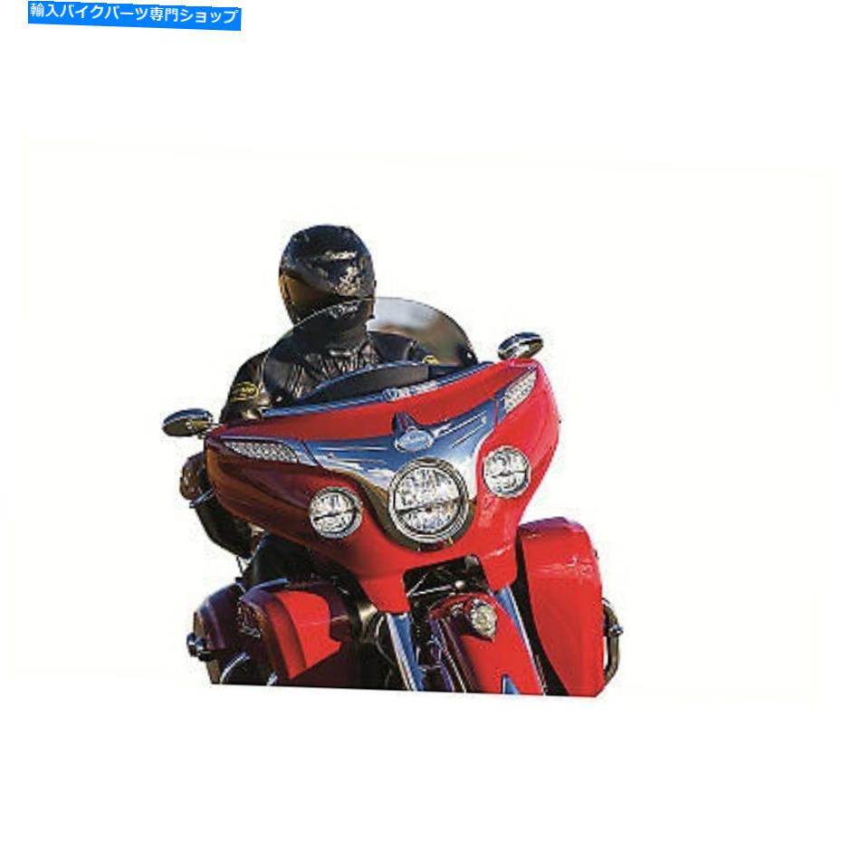 クロームパーツ クレアキンクロームフロントガラストリム2014-2018インドチーフテインとロードマスター5620 KURYAKYN CHROME WINDSHIELD TRIM 2014-2018 INDIAN CHIEFTAIN AND ROADMASTER 5620