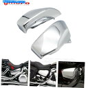 クロームパーツ ChromeサイドバッテリーカバーセットホンダVTX1800 2002-2008の左 右側パネル Chrome Side Battery Cover Set Left Right Sides Panel For Honda VTX1800 2002-2008