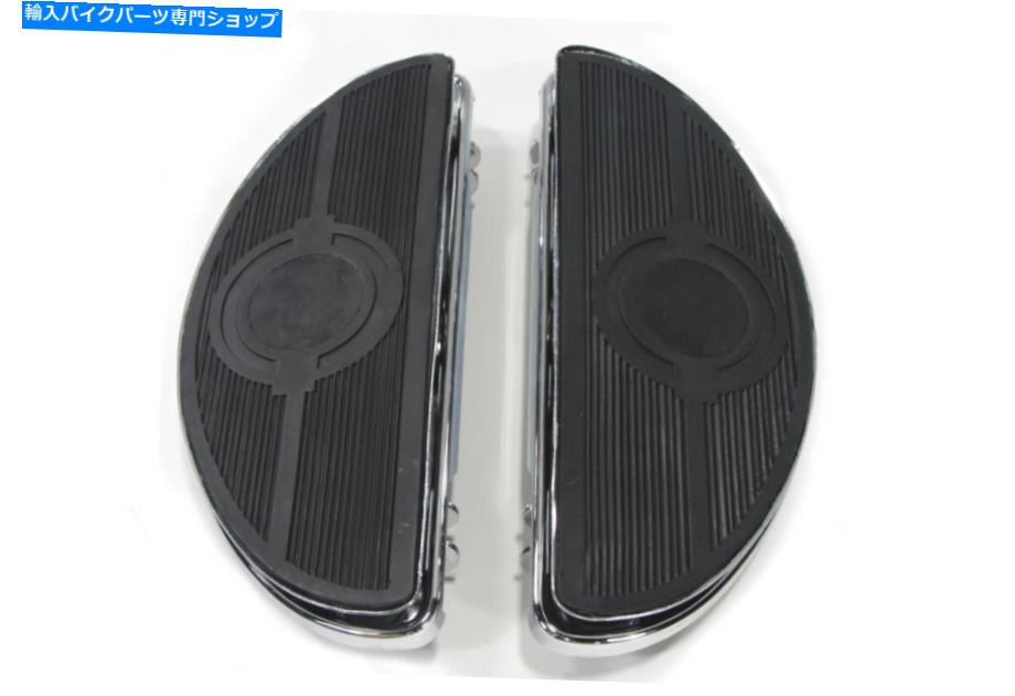 クロームパーツ ドライバーフットボードセットクロームはハーレー - ダビッドソンをフィットします Driver Footboard Set Chrome fits Harley-Davidson