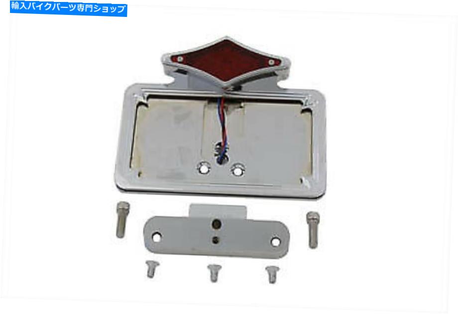 クロームパーツ クローサールランダとアンプ - ドールポールパッケン雑音 - オリジナルのタイトルを表示する クロームテールランプとナンバープレートホルダー ハーレーダビッドソン適合- show original title