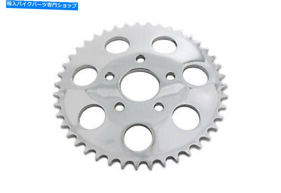 クロームパーツ Chrome 43歯の後部スプロケットはハーレー - ダビッドソンに収まります Chrome 43 Tooth Rear Sprocket fits Harley-Davidson(2)